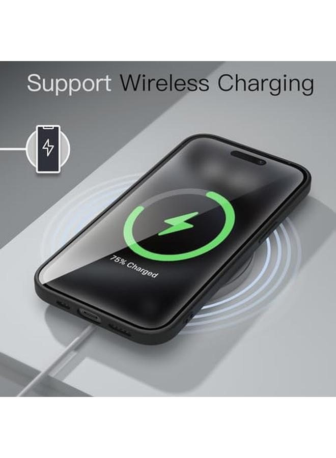 جي تيك جراب نحيف لهاتف Iphone 15 Pro Max مقاس 6.7 بوصة مع حماية كاملة لعدسة الكاميرا، جراب هاتف واقٍ خفيف الوزن للغاية بلمسة نهائية غير لامعة بسيط من التيتانيوم الأسود - Image 3