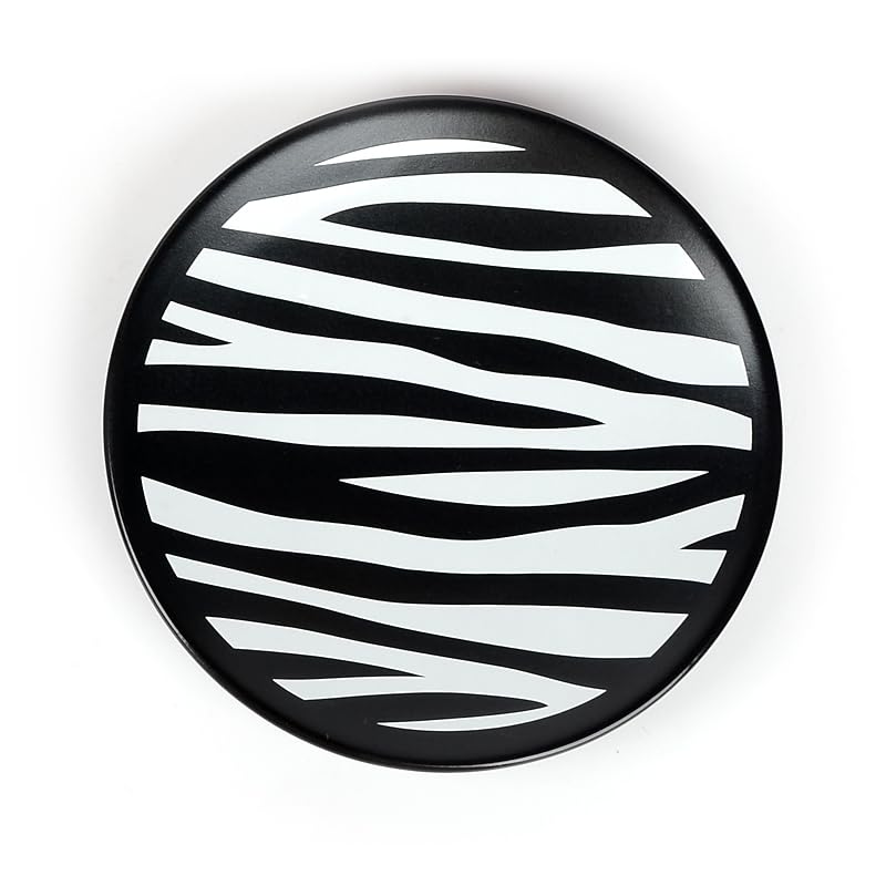 WPM WORLD PRODUCTS MART WPM 4 Piece Ceramic Bathroom Accessories Set - Zebra Print - Our Complete Bath Decor Kit Includes Designer Soap or Lotion Dispenser - Toothbrush Holder - Tumbler - Soap Dish - Image 5