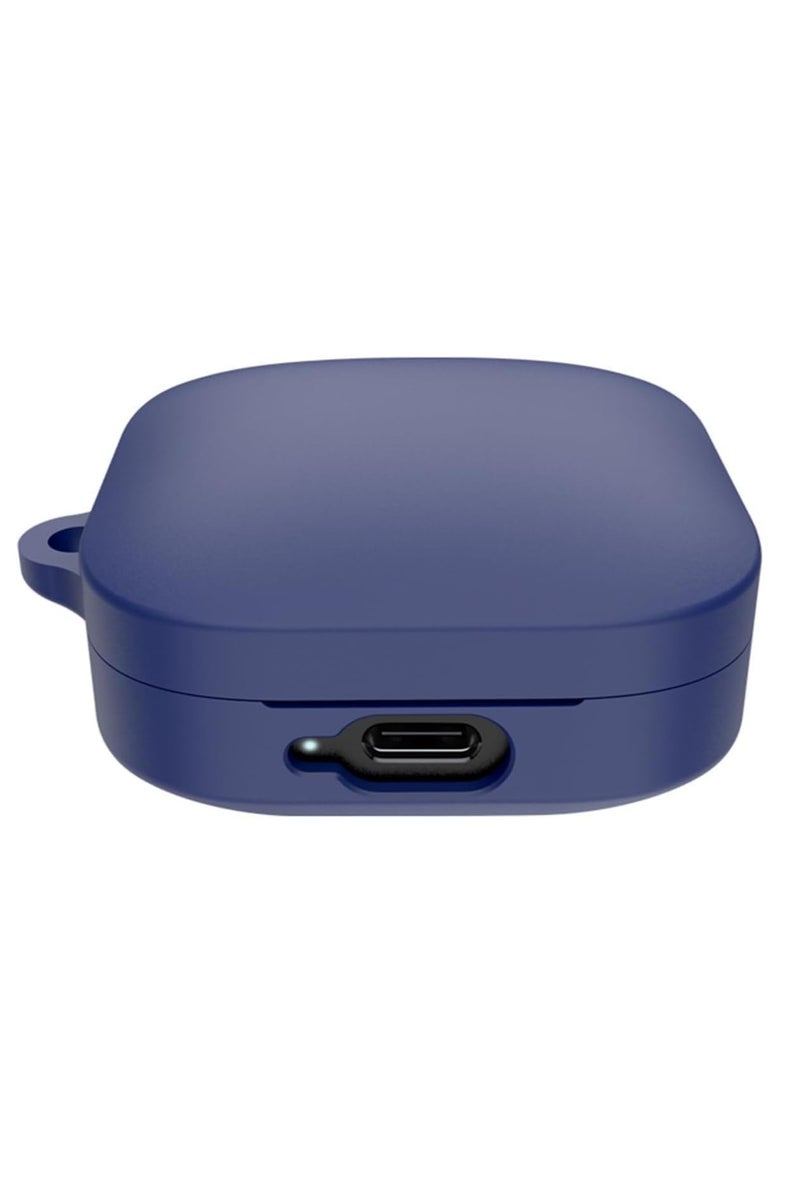 Silicone Cover Case Compatible with Redmi Buds 6 Active Portable Protective Case Cover With Keychain For Redmi Buds 6 Active (Blue) - Image 1