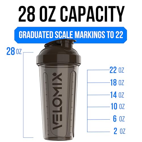 VELOMIX -4 PACK- 28 oz Protein Shaker Bottle for Protein Mixes - 4x Wire Whisk | Leak Proof Shaker Cups for Protein Shakes | Protein Shaker Bottle Pack | Protein Shake Cup (Urban Clay) - Image 4