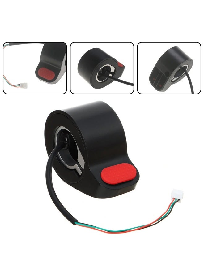 Generic - Electric Scooter Thumb Throttle Accelerator for Xiaomi M365 / Pro / Pro2 / 1S – Lightweight & Durable ABS – Easy Install – Black + Red - Image 1