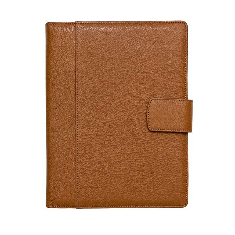 Maruse Italian Leather Executive Padfolio Folder Organizer with Magnetic Closure and Writing Pad Handmade in Italy Rope