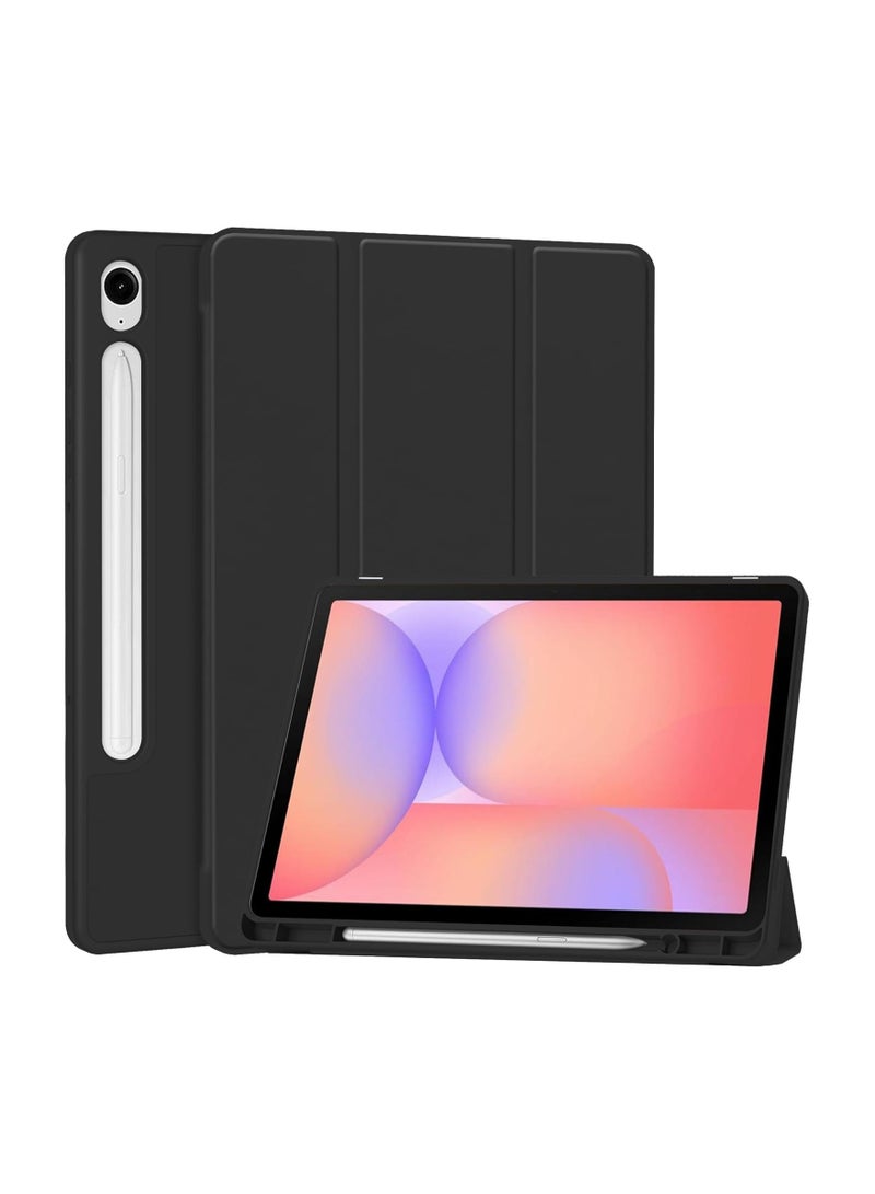 Samsung Galaxy Tab S10 Lite 10.9-inch (2025) SM-X400/X406B Tablet Case with Auto Wake/Sleep, Tri-Fold Leather Soft TPU Honeycomb Texture Back Cover with Pen Holder - Image 1