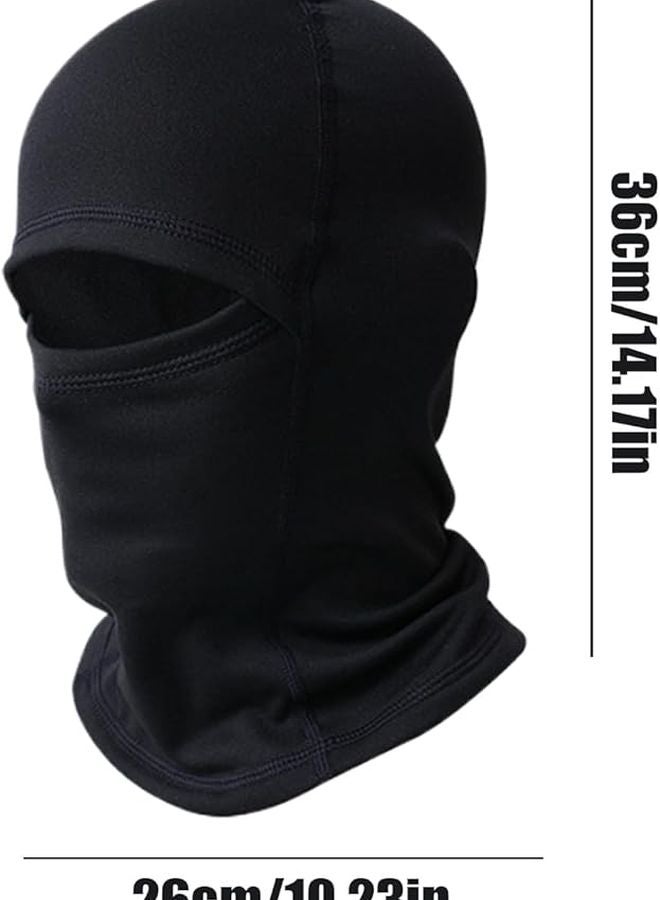 بلاك كيدز فيس كوفر وارمر لفصل الشتاء للوجه، قناع للرقبة قابل للتنفس للتزلج وركوب الدراجات للأولاد والبنات - Image 5