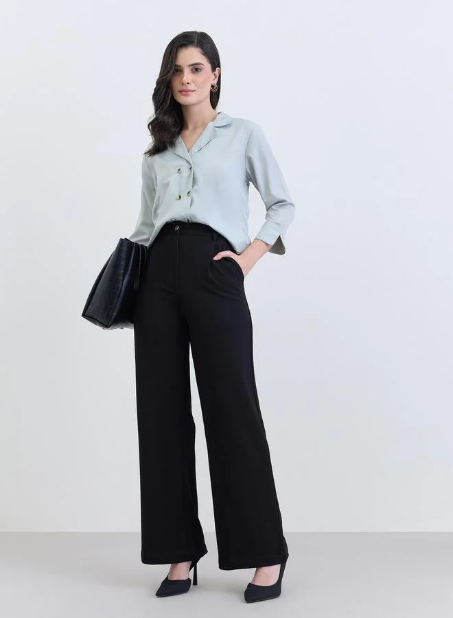 ستايلي بنطال بأرجل واسعة