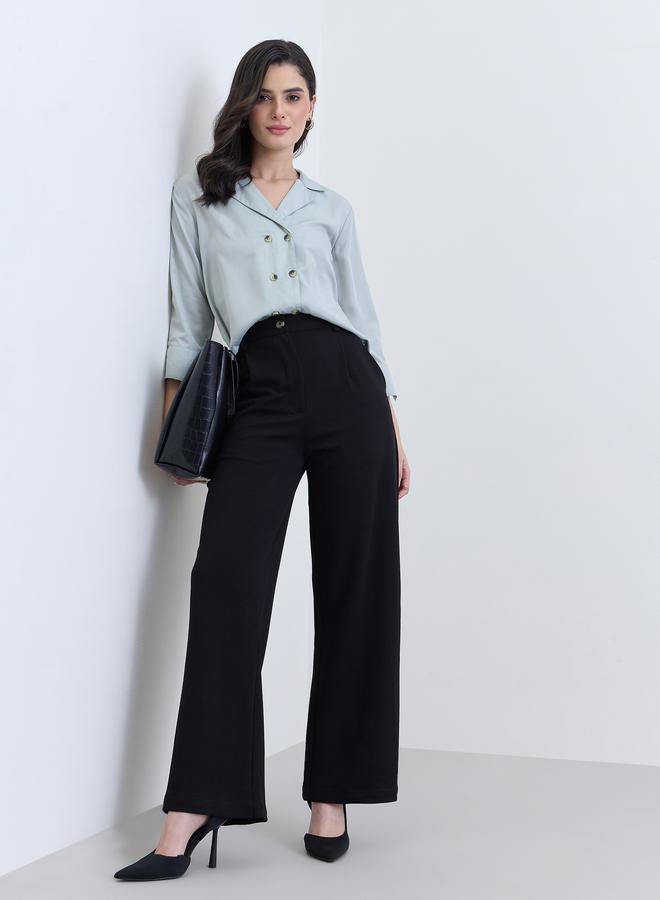 ستايلي بنطال بأرجل واسعة - Image 1