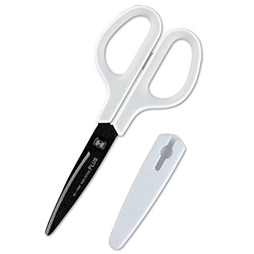 Plus Scissor Fit Cut Curve, Fluorine Coated, Memory Foam Grip, Adhesive Tape, Glue, Non-sticky, 30 Degrees, SC-175SF, White/Gray 34-515 - Image 1