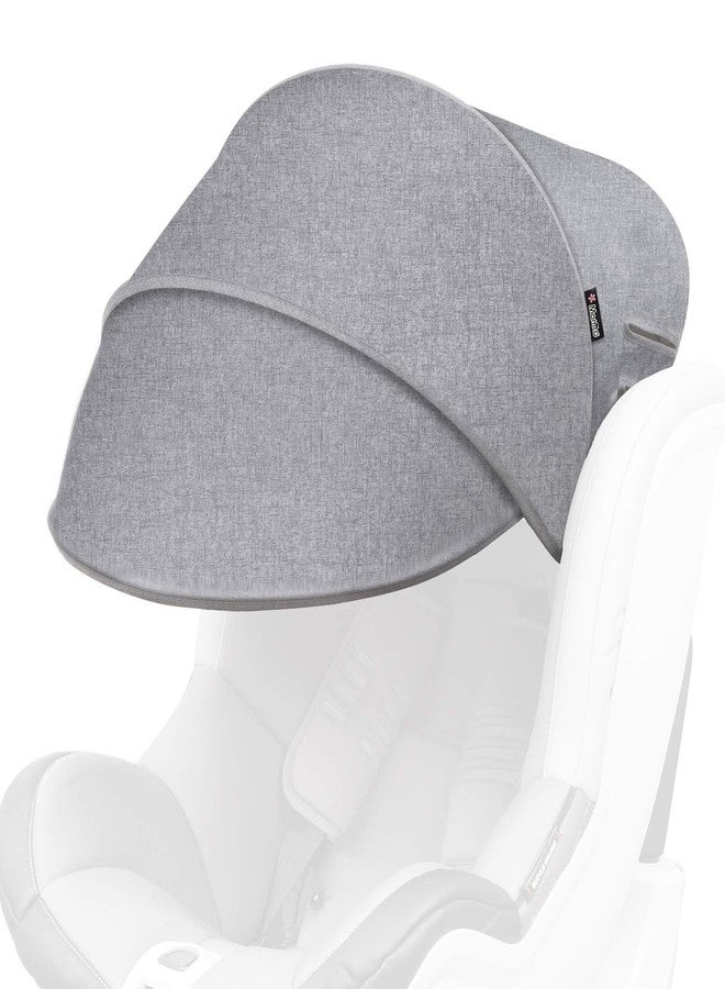 Manito Sun Shade Extender/Auxiliary Canopy for Car Seat (Black Grey) - Image 1