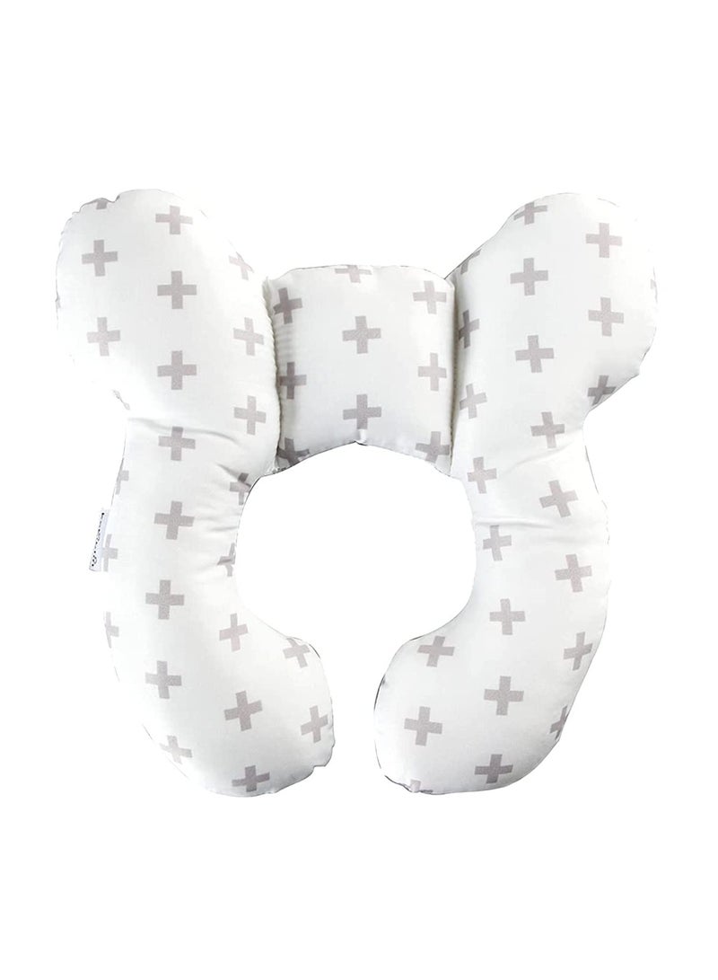 SYOSI Baby Travel Pillow Neck Pillow for Head and Neck Support Pillow for Pushchair, Sleeping Rest Cushion Car Seat, Luxury Compact & Lightweight Travel - Image 1