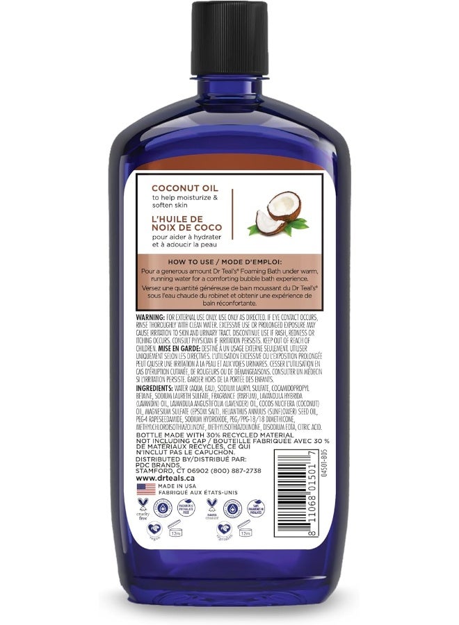 Dr Teal's حمام فوم د. تيل بزيت جوز الهند، 1000 مل - Image 2