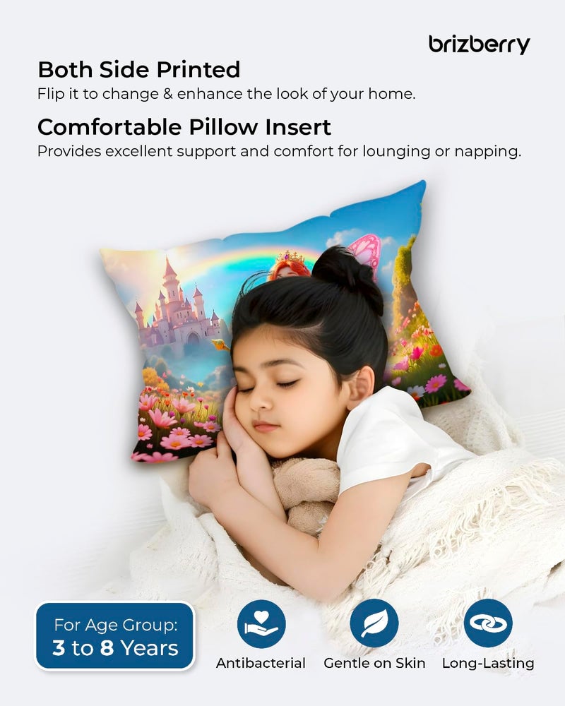 Brizberry ® Kids Pillow Cushion with Super Soft Fabric | Animal & Cartoon Prints | 12x18 inches (Design 30) - Image 4