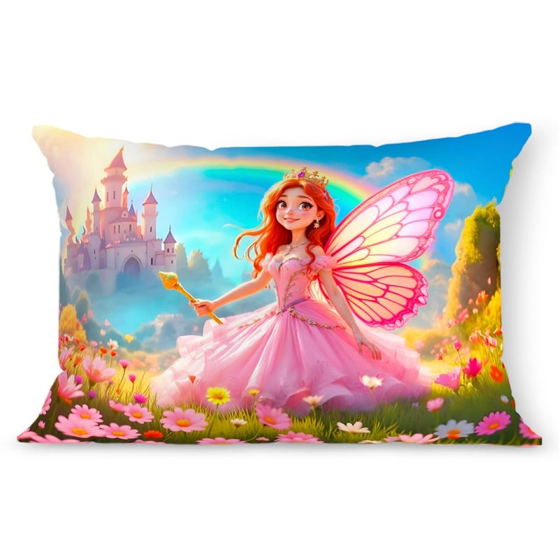 Brizberry ® Kids Pillow Cushion with Super Soft Fabric | Animal & Cartoon Prints | 12x18 inches (Design 30) - Image 1