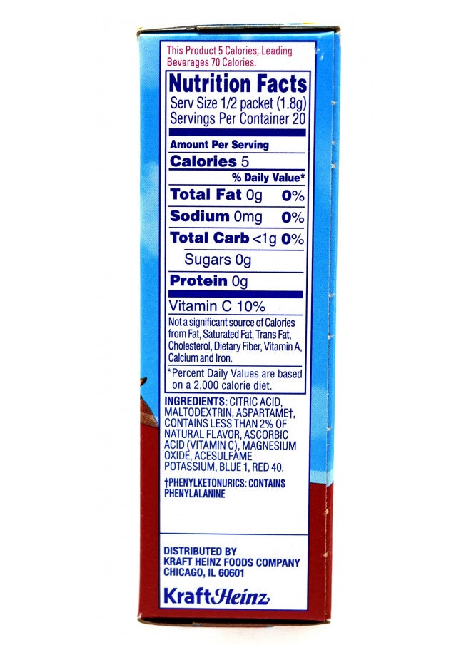 Crystal Light On The Go Cherry Pomegranate Drink Mix, 10-Packet Box (Pack of 9)