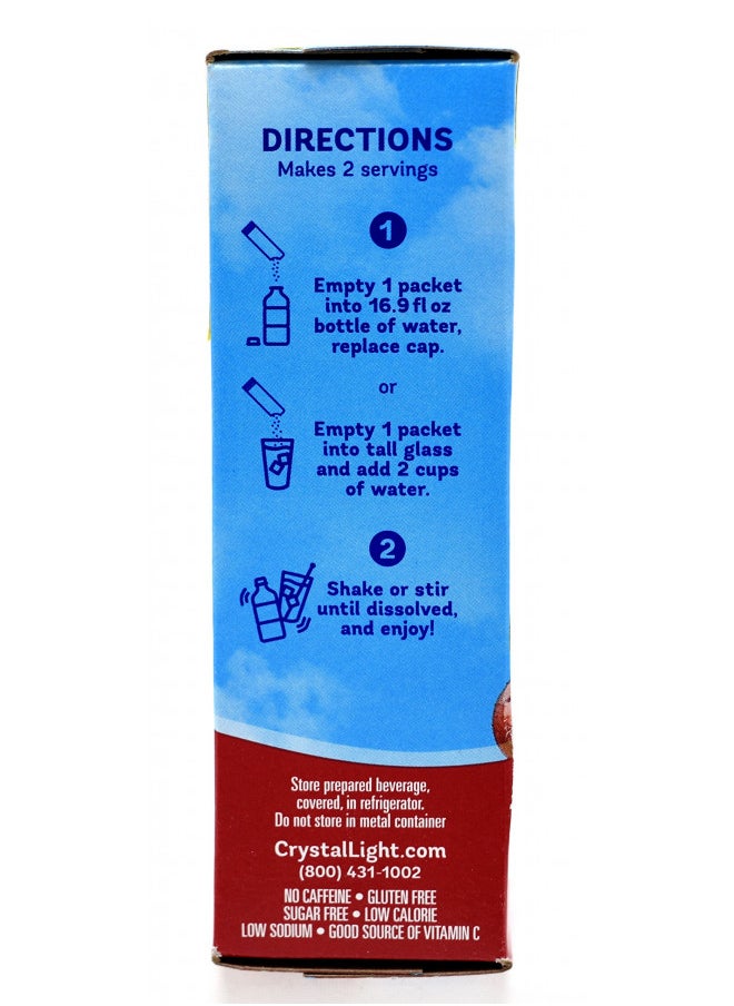 Crystal Light On The Go Cherry Pomegranate Drink Mix, 10-Packet Box (Pack of 9)