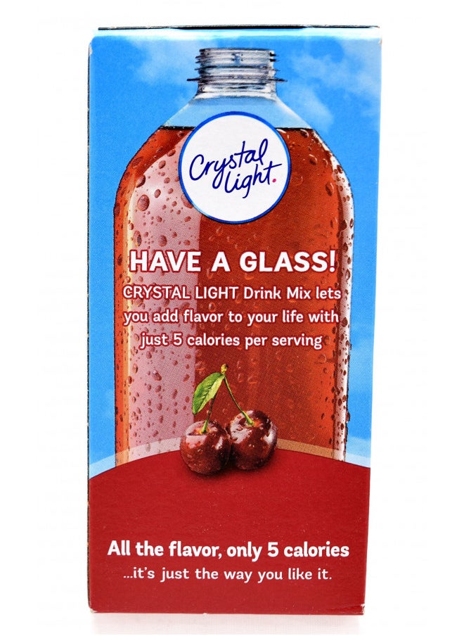 Crystal Light On The Go Cherry Pomegranate Drink Mix, 10-Packet Box (Pack of 9)