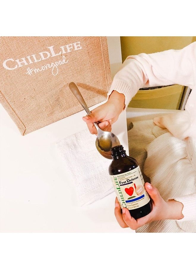 CHILDLIFE ESSENTIALS First Defense - Kids Immune Support, an Immune Boost Supplement, All-Natural, Gluten-Free, Allergen-Free, Non-GMO - Naturally Flavored, 4 Ounce Bottle (Pack of 3)  - Image 4