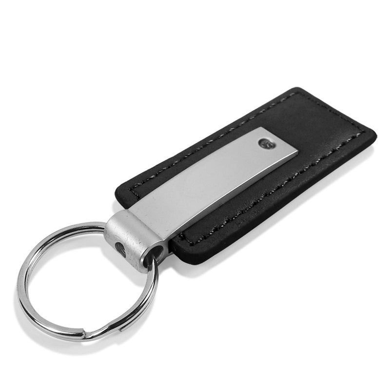 Au-Tomotive Gold Lincoln MKX Black Leather Key Chain  - Image 3