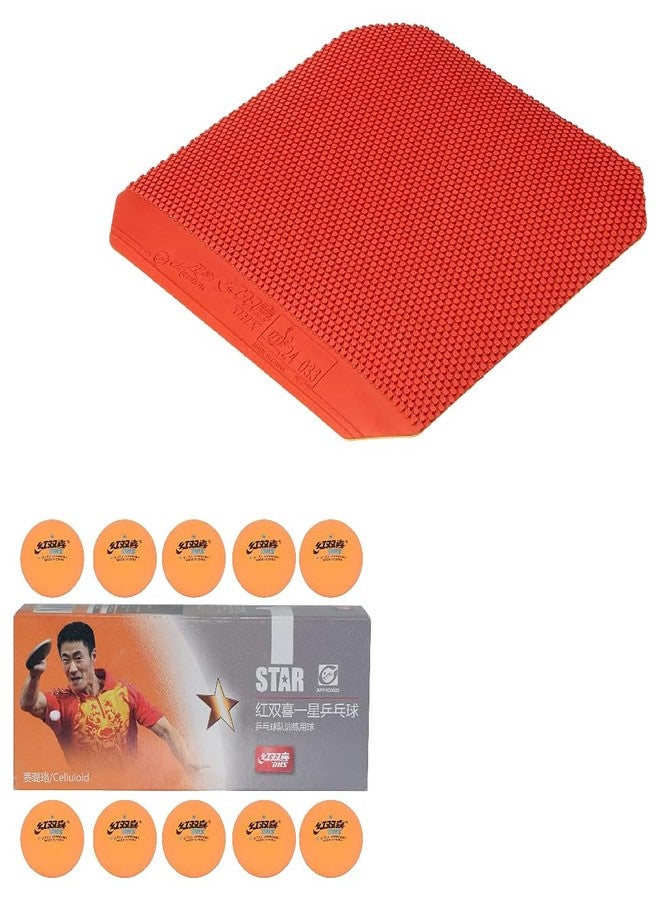 DHS TT Rubber DN DHS with TT Ball DHS 40MM 1 Star Orange (110 Pcs Box) - Image 1