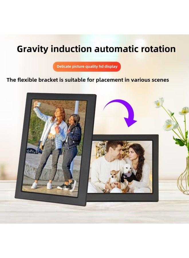 10.1 Inch Electronic Photo Album WiFi Cloud Photo Frame Remote Transmission Video Smart Touch Screen Digital Photo Frame-Color:On Behalf - 10inch (wifi Touch) White - Image 5