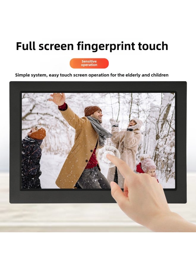 10.1 Inch Electronic Photo Album WiFi Cloud Photo Frame Remote Transmission Video Smart Touch Screen Digital Photo Frame-Color:On Behalf - 10inch (wifi Touch) White - Image 4