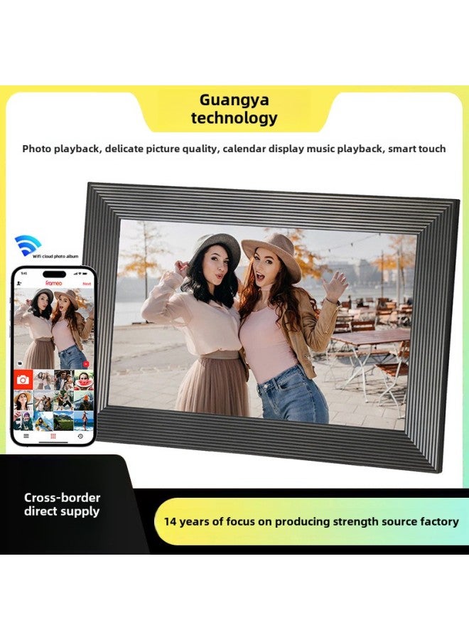 10.1 Inch Electronic Photo Album WiFi Cloud Photo Frame Remote Transmission Video Smart Touch Screen Digital Photo Frame-Color:On Behalf - 10inch (wifi Touch) White - Image 3