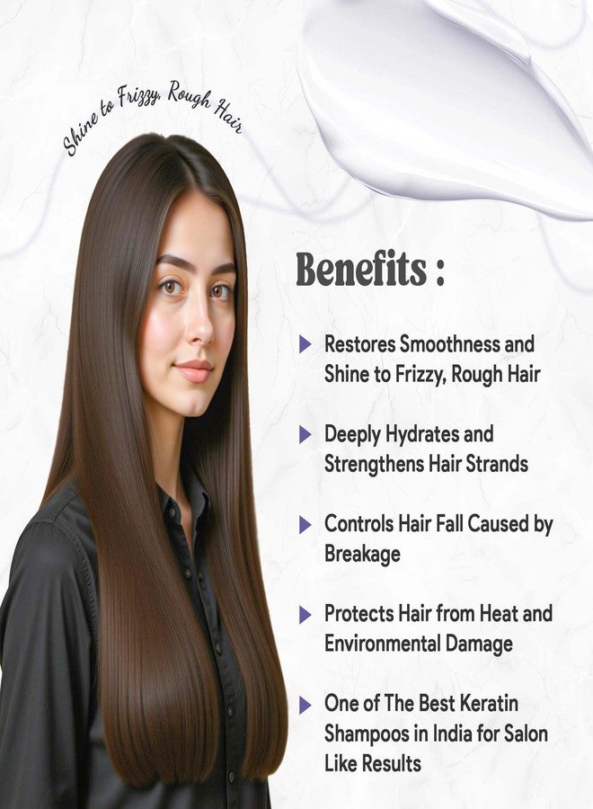 LA'BANGERRY LA’BANGERRY Keratin Protein Shampoo | Anti-Frizz, Smoothening & Shine Restoring Formula | Strengthens & Repairs Damaged Hair for Men & Women (500ml) - Image 3