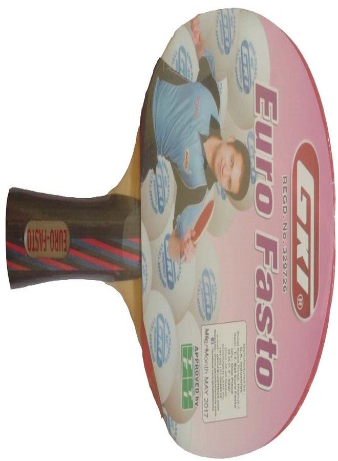 GKI Euro Fasto Table Tennis Racquet (Multicolor) - Image 1