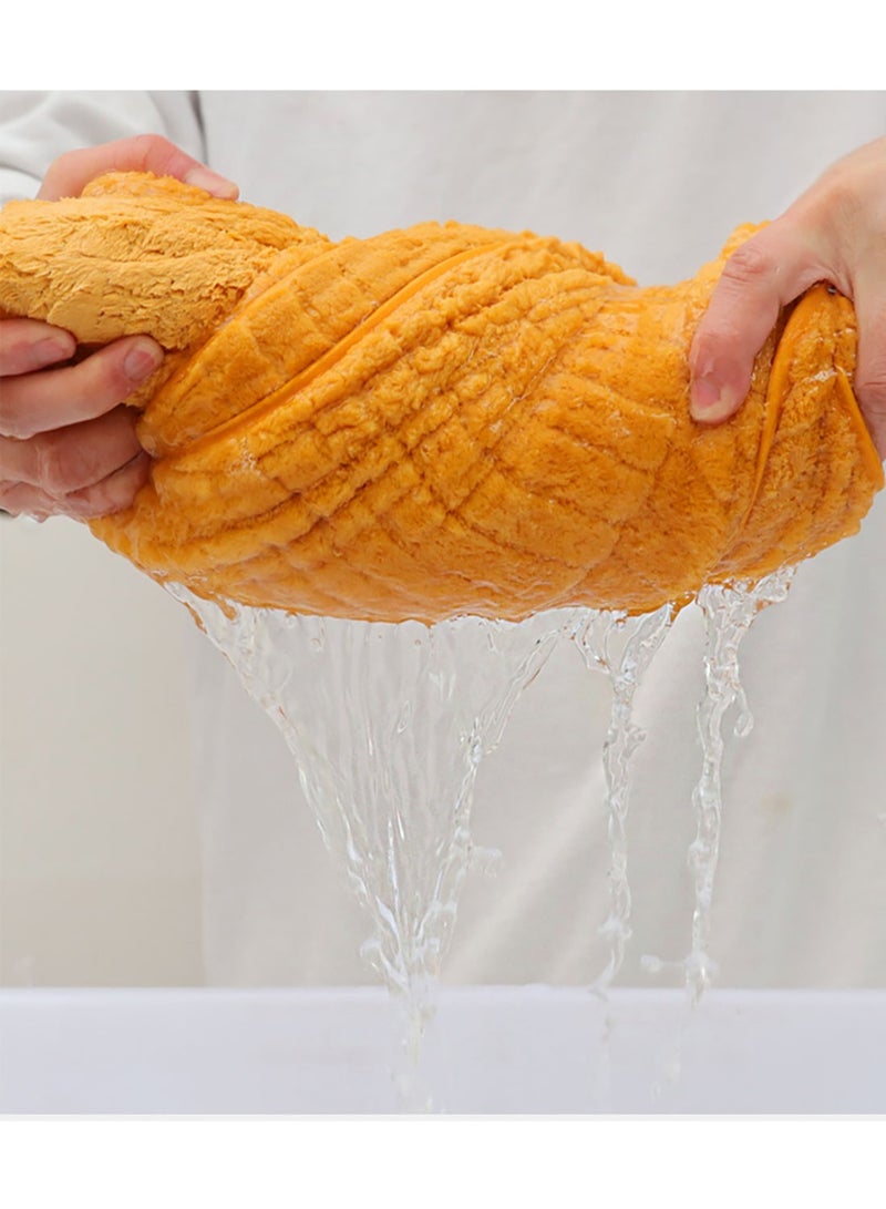 Microfiber Towel 90x160 cm 2 PCS Bath Towel Microfiber Soft, Durable and Light Weight (Pink x Yellow) - Image 4