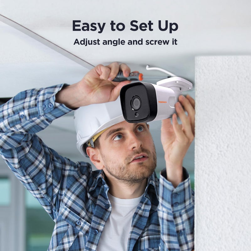 TIGERSECU 5MP Metal Long Range Security Camera for TVI, CVI, AHD, CVBS DVRs, Weatherproof for Indoor/Outdoor Use, Hybrid 4-in-1 with OSD Switch (Power Supply and Coaxial Cable Sold Separately) - Image 5