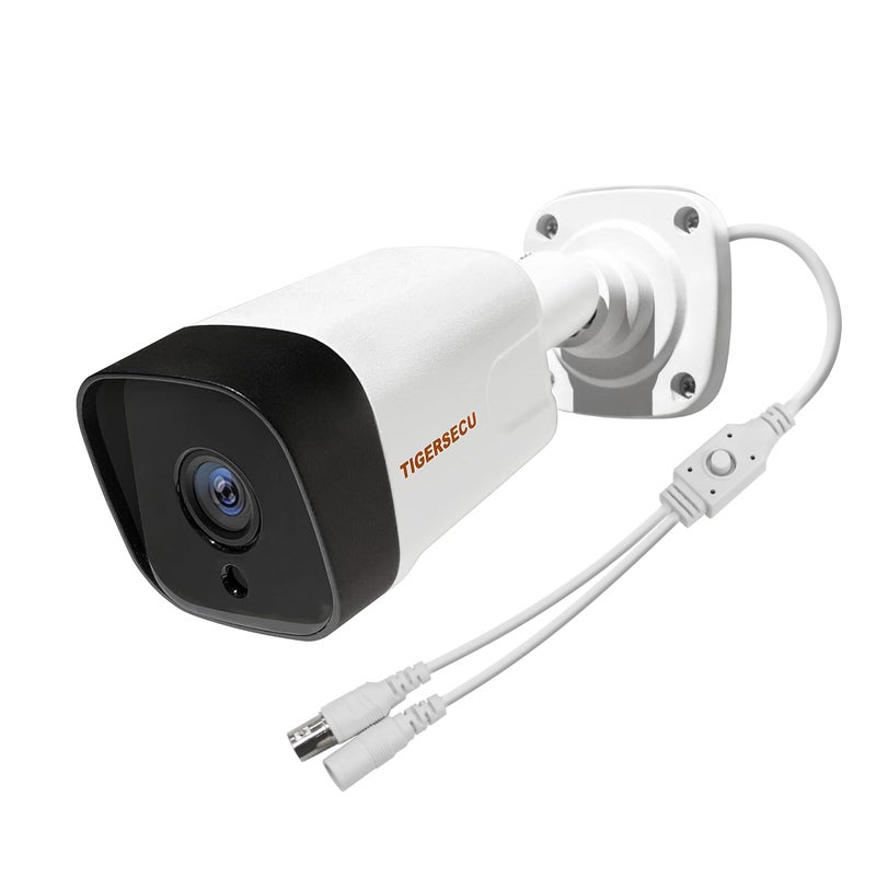 TIGERSECU 5MP Metal Long Range Security Camera for TVI, CVI, AHD, CVBS DVRs, Weatherproof for Indoor/Outdoor Use, Hybrid 4-in-1 with OSD Switch (Power Supply and Coaxial Cable Sold Separately) - Image 1