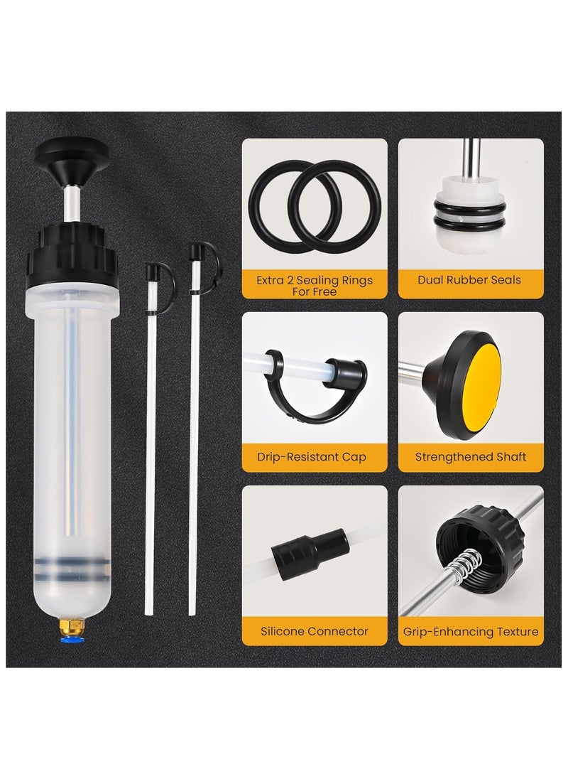Generic 200CC Automotive Fluid Extractor Pump, Premium Manual Extraction & Fill Pump with 2 Hoses, Oil Syringe with Powerful Suction, Fluid Oil Change Evacuator  - Image 2