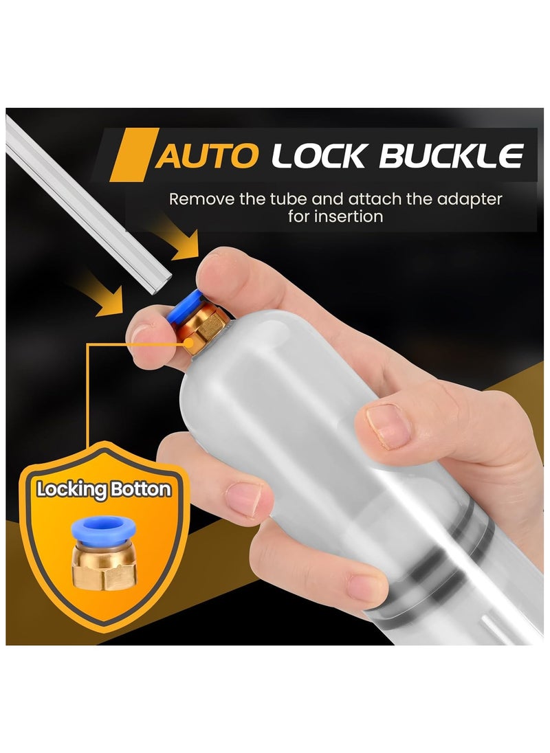 Generic 200CC Automotive Fluid Extractor Pump, Premium Manual Extraction & Fill Pump with 2 Hoses, Oil Syringe with Powerful Suction, Fluid Oil Change Evacuator  - Image 3
