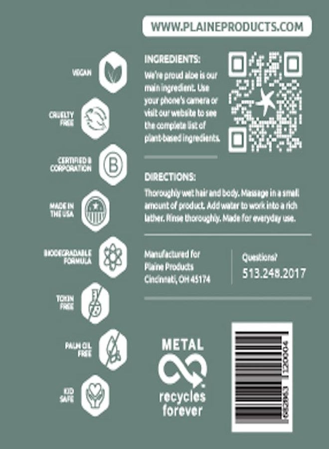 Plaine Products Eco Friendly Shampoo + Body Wash 2 in 1 Combo, 16oz, Sage (Original (with pump)) - Image 3