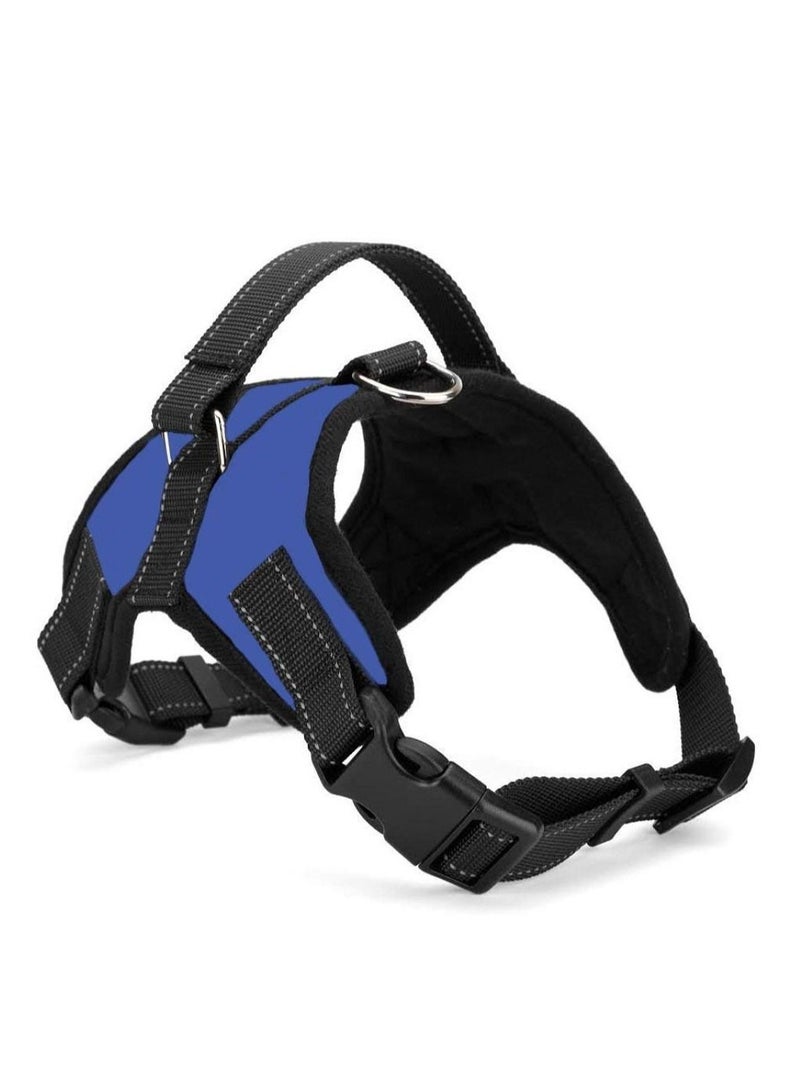 سترة مع وسادة عاكسة ، قابل للتعديل مقبض , مناسبة لأنّ كلب يرتدي ( الأزرق XL ) - Image 1