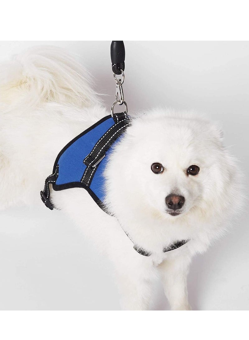 سترة مع وسادة عاكسة ، قابل للتعديل مقبض , مناسبة لأنّ كلب يرتدي ( الأزرق XL ) - Image 4