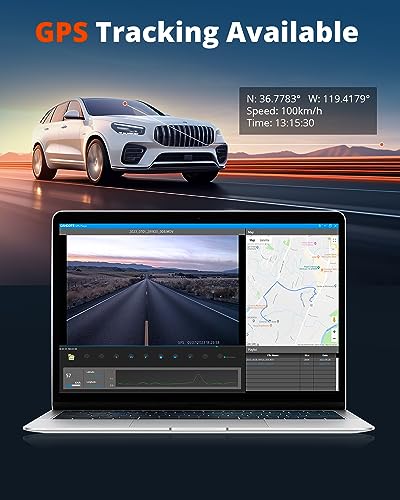 Kingslim D5-4K Dash Cam with WiFi - Front Dash Camera for Cars with GPS and Speed, Sony Night Vision, Support APP and 256GB Max - Image 5