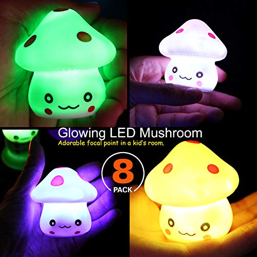 TornadoZ LED Light Up Color Changing Mushroom Toy | Trendy Design Multi-Color Flashing LED Light Cute n Fun Little Creative Kids Toy | Excellent Decoration Collection Collectible - Image 3
