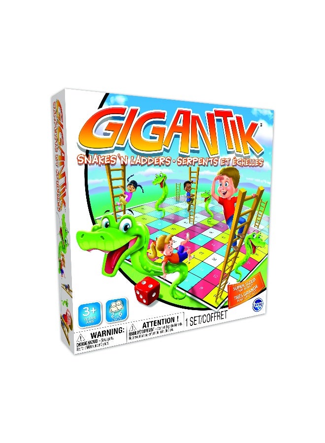 tcg Classic Games Gigantik Snakes & Ladders Board Game - Image 1