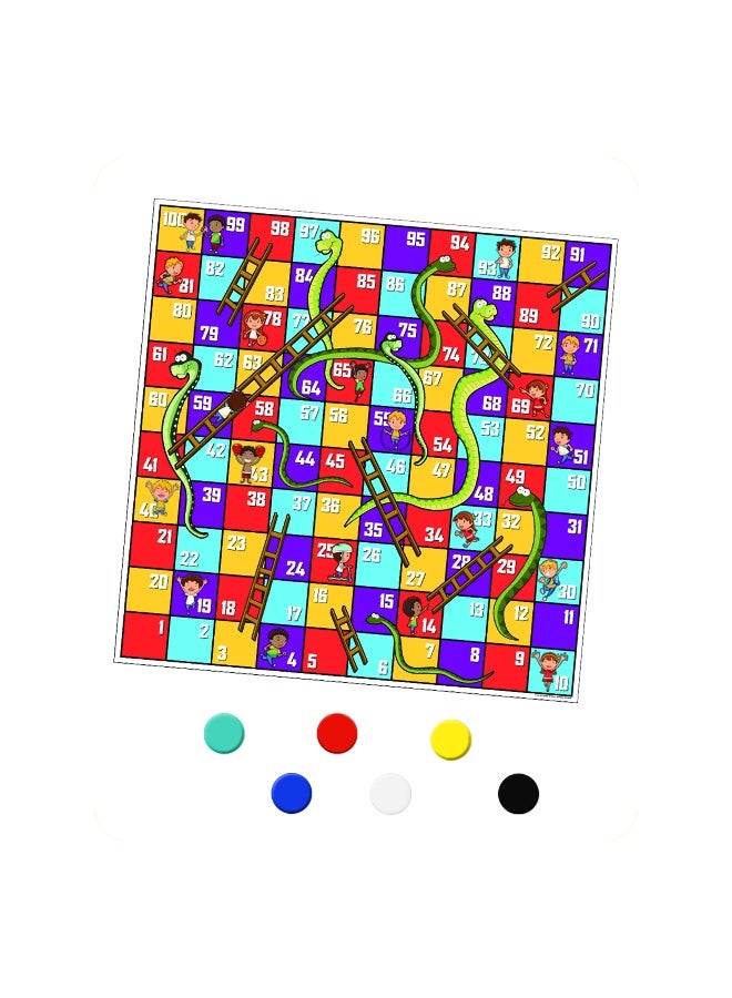 tcg Classic Games Gigantik Snakes & Ladders Board Game - Image 2