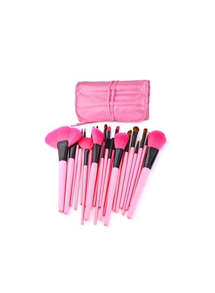 ORiTi مجموعة فرش المكياج الاحترافية من أوريتي، 24 قطعة - وردي - Image 4