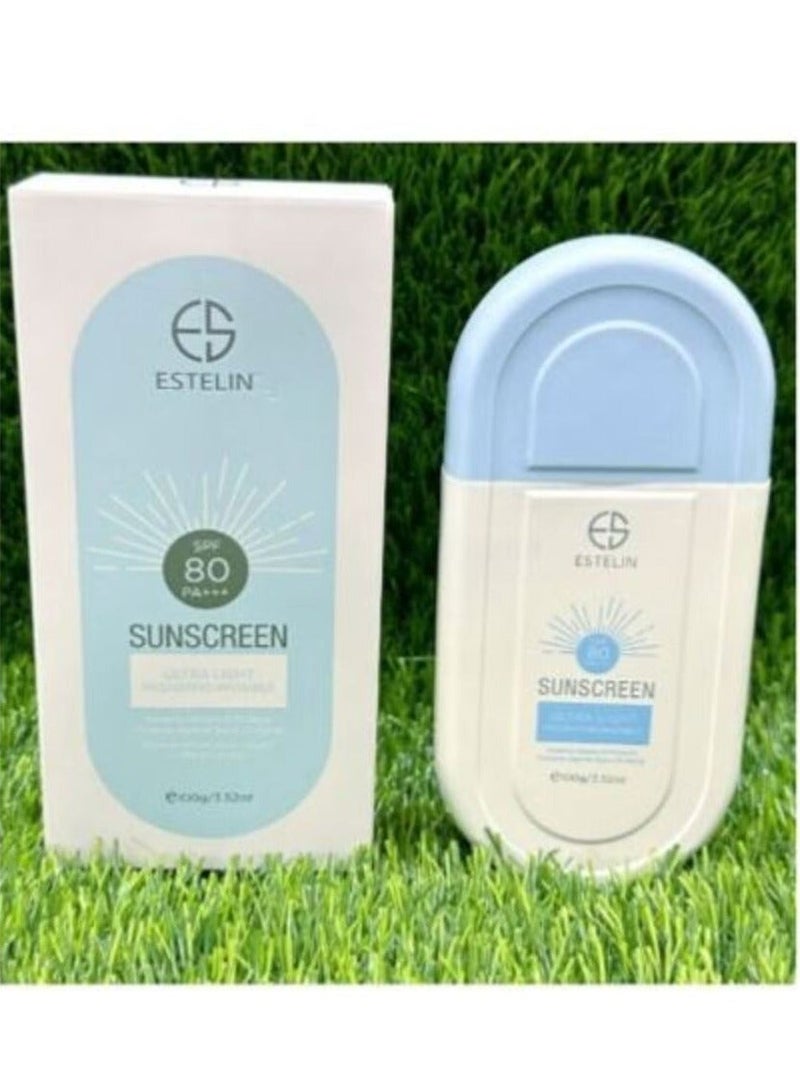 ESTELIN ULTRA-LIGHT Hydrating Invisible Sunscreen SPF 80+ 100g - Image 3