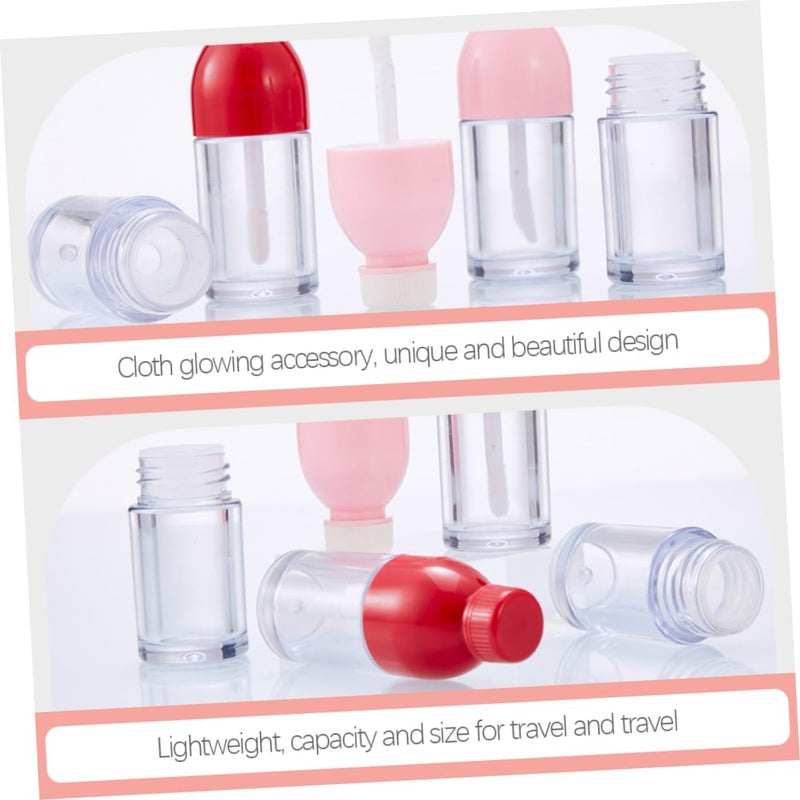 NOLITOY 10pcs Lip Gloss Diy Bottles Lightweight Empty Lip Containers for Travel and Liquid Makeup Includes Pink - Image 3