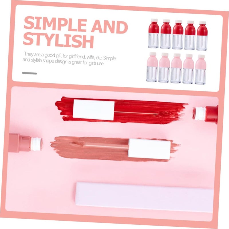 NOLITOY 10pcs Lip Gloss Diy Bottles Lightweight Empty Lip Containers for Travel and Liquid Makeup Includes Pink - Image 4