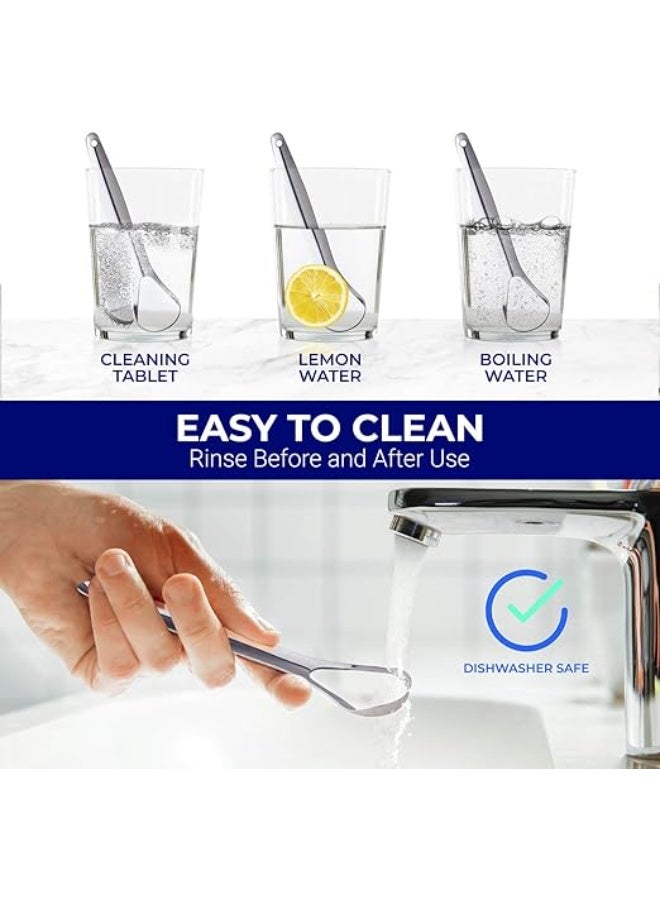 ORAVIX Stainless Steel Tongue Scraper Tongue Cleaner Bad Breath Care - Image 4