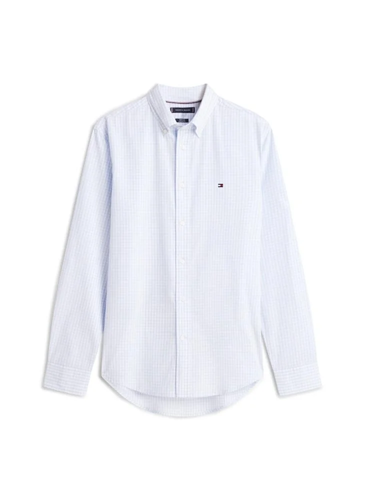 TOMMY HILFIGER  Flex Poplin Big Gingham Regular Fit Shirt for Men | Best Price UAE