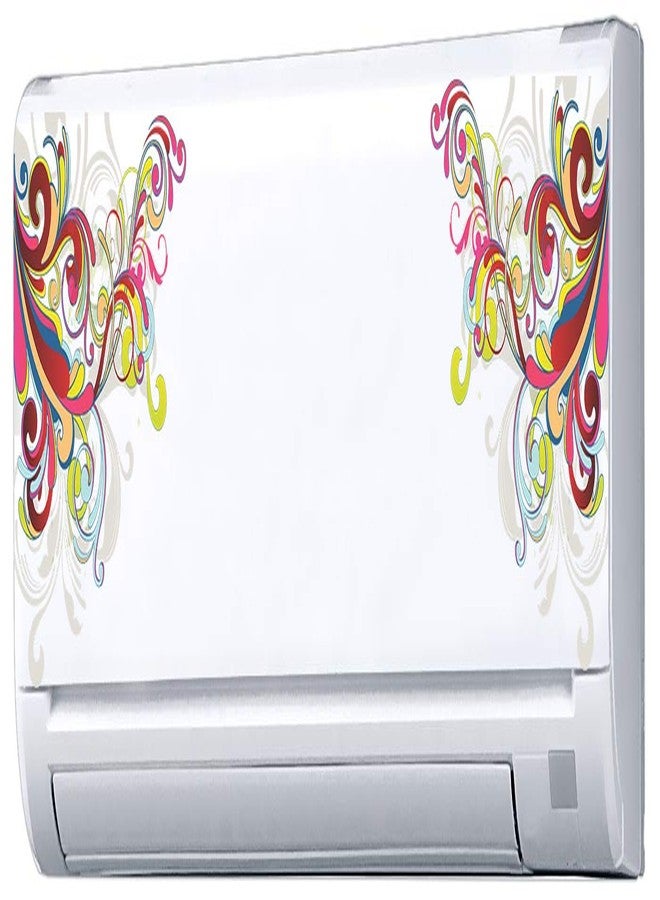 Decopix 'ac Sticker Fridge Sticker Wall Sticker Split Ac Stickers Air Conditioner Sticker - Standard Size (Fit for All Models/Sizes/Brands) (Vinyl, Multicolor)' - Sm6019 - Image 1