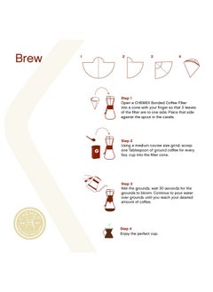 Chemex Chemex Bonded Filter - Half Moon - 100 ct - 2 Pack - Exclusive Packaging  - Image 4