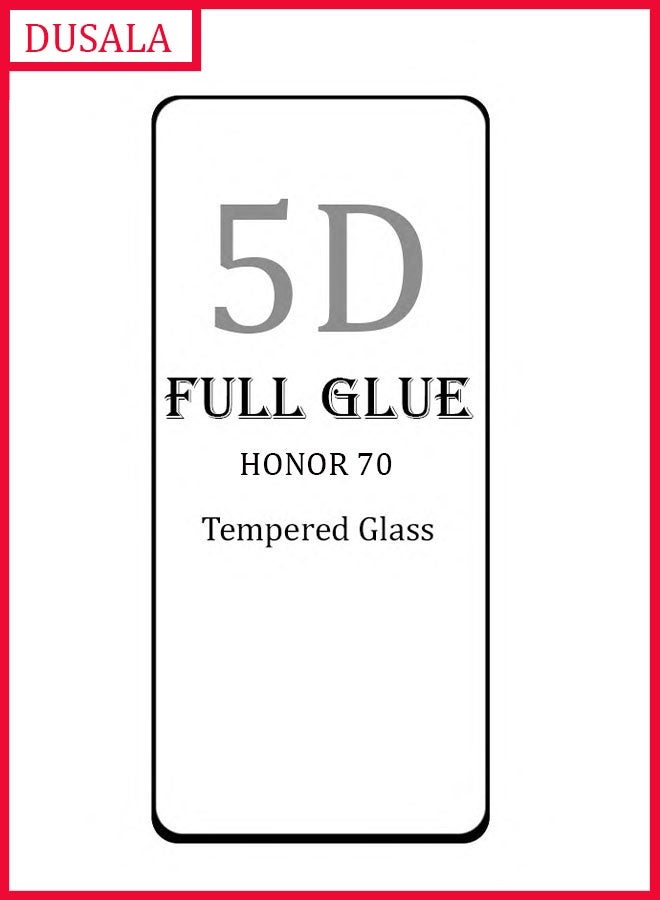 DUSALA HONOR 70 Screen Protector Tempered Glass Guard Full Glue Edge-to-Edge Screen Protector for HONOR 70 - Image 1