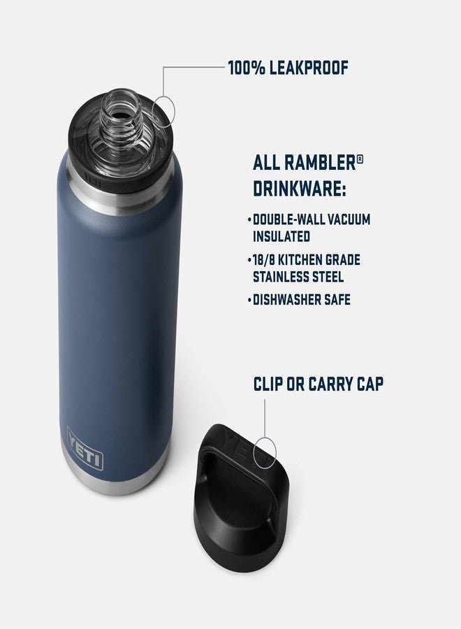 YETI Rambler 36 oz Bottle, Vacuum Insulated, Stainless Steel with Chug Cap, Moon Dust - Image 2
