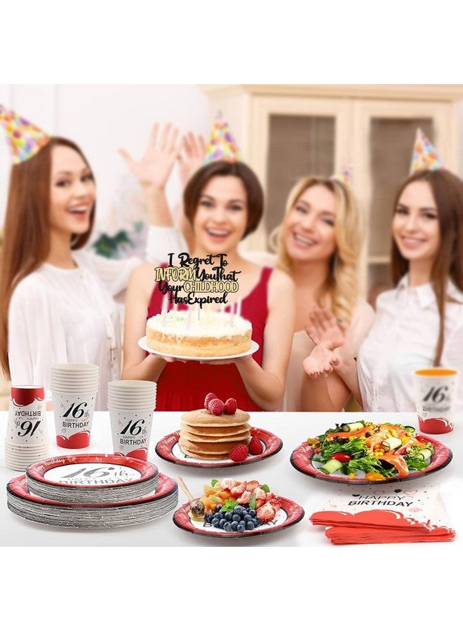 ايفلين إيفلين 1 قطعة من زينة كعكة عيد الميلاد الثامن عشر باللون الأسود والذهبي اللامع، يؤسفني أن أخبرك أن طفولتك قد انتهت، اختيار كعكة لحفلة عيد ميلاد مضحكة بمناسبة عيد ميلادك الثامن عشر، لوازم تزيين الكعك - Image 5